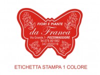 Etichette adesive per fioristi, fiorai e vivaisti  (mm 45X34) (cod.5G)